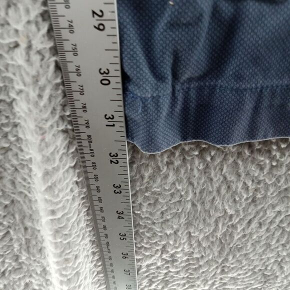 Banana Republic Pants Mens 34x34 Blue Geometric Print Aiden Chinos Preppy - Picture 4 of 9